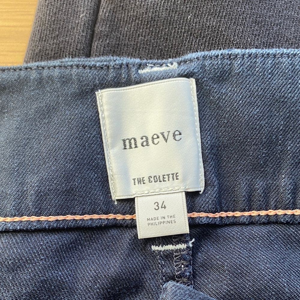 Maeve The Colette Crop Wide-Leg Pants by Maeve Contrast-Stitch Edition Size 34 - Picture 4 of 4